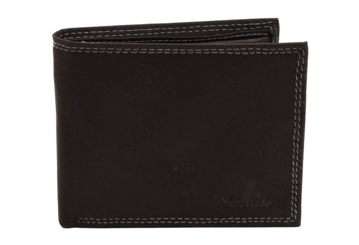 Kožená pánska peňaženka čierna