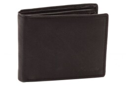 Čierna kožená pánska peňaženka 