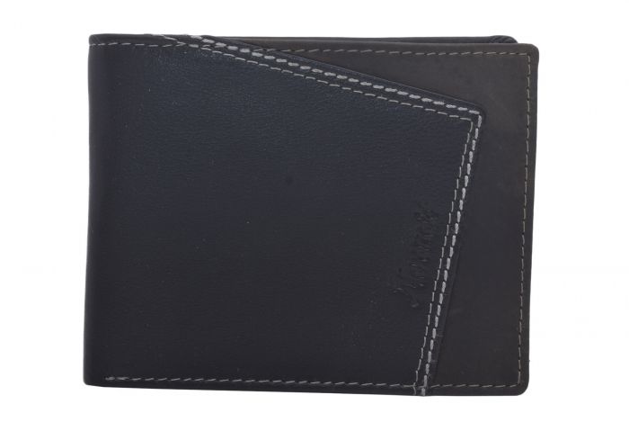 Moderná pánska peňaženka z kože čierna