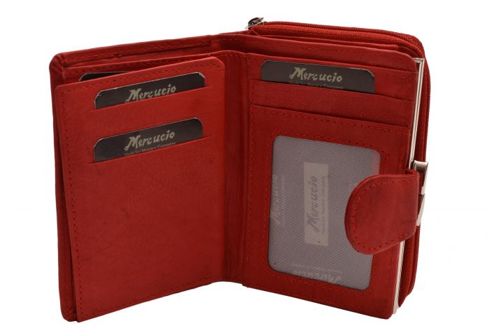 Červená peňaženka dámska z pravej kože