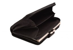 Dámska peňaženka čierna kožená