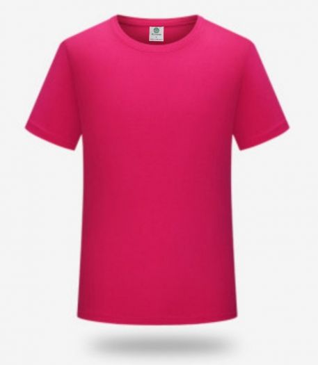 Cyklamenové tričko jednofarebné s krátkym rukávom UNI