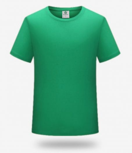 Zelené tričko jednofarebné s krátkym rukávom UNI