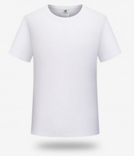 Biele tričko jednofarebné s krátkym rukávom UNI