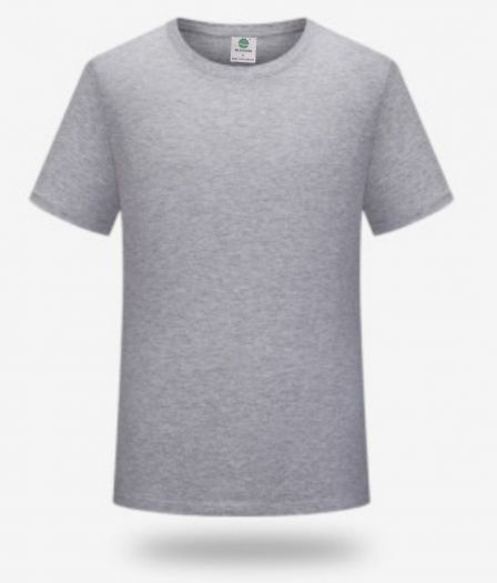 Sivé tričko jednofarebné s krátkym rukávom UNI
