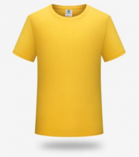 Žlté tričko jednofarebné s krátkym rukávom UNI