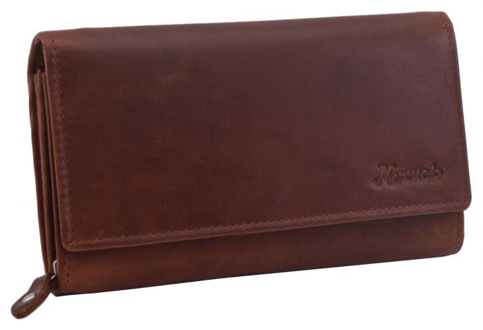 Dámska peňaženka hnedá kožená