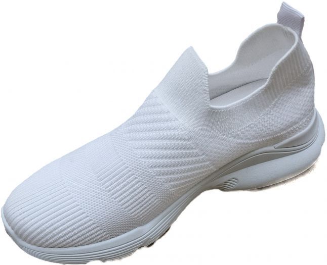 Dámske pohodlné biele botasky našuchovacie