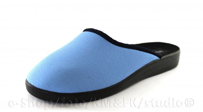 Domáce modré papuče froté materiál